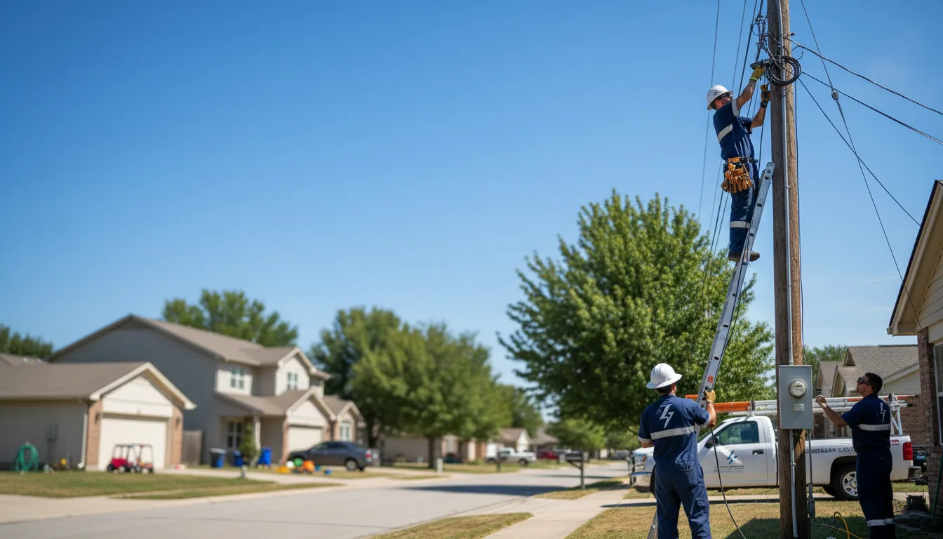 Residential electrician providing installation services in Shrewsbury, MA